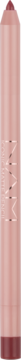 NAM Iconic Matte Pencil nr 4 Soft Nude. Widok z bliska korpusu konturówki z rozmytym wzorem.