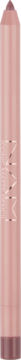 NAM Iconic Matte Pencil Vanilla Queen, matowa konturówka do ust w odcieniu jasnego różowego beżu, zbliżenie.
