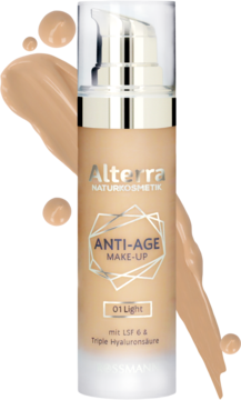 ALTERRA Anti-Age Make-Up ,podkład do twarzy, nr 01 Light,kompozycja-2