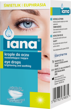 IANA Świetlik ,krople do oczu, rozświetlające i kojące,kompozycja-2
