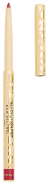 Złota kredka Revolution Pro New Neutral Cashmere z różową końcówką, otwarta obok zdobionej nakrętki.