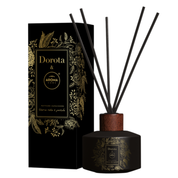 DOROTA & AROMA HOME ,patyczki zapachowe, Czarna Róża z Paczulą,kompozycja-2