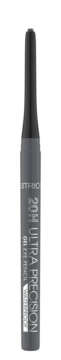 Ciemnoszara wodoodporna kredka Catrice 20H Ultra Precision Gel Eye Pencil, pionowo z przodu.