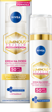 NIVEA Luminous 630 ,krem do twarzy, przeciw przebarwieniom, matujący, SPF 50, na dzień,kompozycja-2