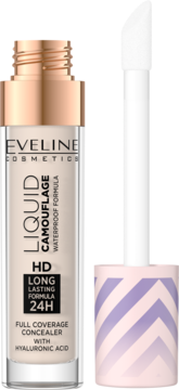 EVELINE COSMETICS Liquid Camouflage ,korektor do twarzy, 04 Light Almond,kompozycja-2