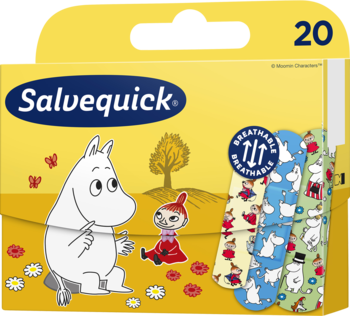 SALVEQUICK ,plastry, wodoodporne i oddychające, Muminki,kompozycja-2