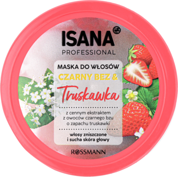 ISANA PROFESSIONAL ,maska do włosów zniszczonych i suchej skóry głowy, Czarny Bez i Truskawka,kompozycja-2