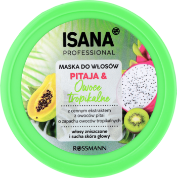 ISANA PROFESSIONAL ,maska do włosów zniszczonych i suchej skóry głowy, Pitaja i Owoce Tropikalne,kompozycja-2