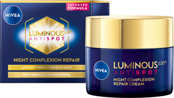 NIVEA Luminous 630 ,krem do twarzy, przeciw przebarwieniom, regenerujący, na noc,kompozycja-2