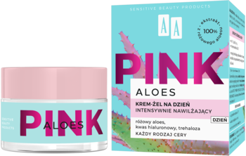AA Pink Aloes ,krem-żel do twarzy, intensywnie nawilżający, na dzień,kompozycja-2