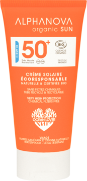 ALPHANOVA Organic Sun Classic,krem przeciwsłoneczny do twarzy, wodoodporny, SPF 50+,kompozycja-2