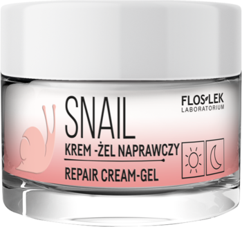 FLOSLEK LABORATORIUM Snail ,krem-żel do twarzy, naprawczy, na dzień i na noc,kompozycja-2