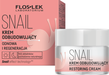 FLOSLEK LABORATORIUM Snail ,krem do twarzy, odbudowujący, na dzień i na noc,kompozycja-2