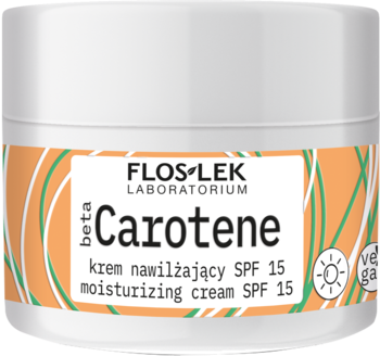 FLOSLEK LABORATORIUM betaCarotene ,krem do twarzy, nawilżajacy, z beta-karotenem, SPF 15, na dzień,kompozycja-2