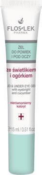 FLOSLEK PHARMA ,żel pod oczy, wyrównujący koloryt, ze świetlikiem i ogórkiem,kompozycja-2