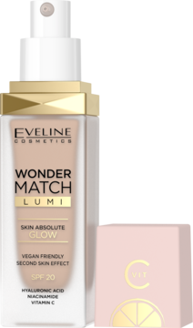 EVELINE COSMETICS Wonder Match Lumi,podkład do twarzy, rozświetlający, nr 15 Neutral,kompozycja-2