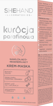 SHEHAND LABORATORIES Kuracja Parafinowa ,krem-maska do dłoni nawilżająco-regenerująca,kompozycja-2