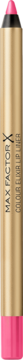 Max Factor Colour Elixir konturówka do ust 35 Pink Princess, pionowy widok złotego opakowania z różowymi końcówkami.