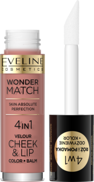 EVELINE COSMETICS Wonder Match ,Róż do policzków i pomadka,  4w1, nr 01,kompozycja-2