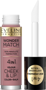 EVELINE COSMETICS Wonder Match ,róż do policzków i pomadka,  4w1, nr 02,kompozycja-2