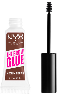 NYX PROFESSIONAL MAKEUP The Brow Glue ,klej do brwi, Medium Brown,kompozycja-2