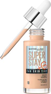 Maybelline Super Stay 24H Skin Tint + Vit. C, butelka z wyjętym aplikatorem, odcień 10.