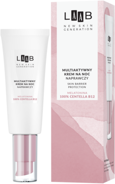 AA LAAB Skin Barrier Protection,krem na noc, multiaktywny, naprawczy, z melatoniną, 100% Centella B12,kompozycja-2