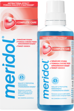MERIDOL Complete Care ,płyn do płukania jamy ustnej, wrażliwe dziąsła,kompozycja-2