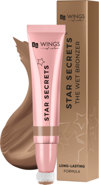 AA WINGS OF COLOR Star Secrets ,bronzer do twarzy, kremowy,kompozycja-2