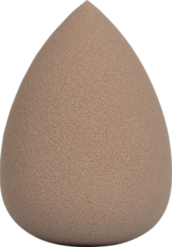 Smart Flawless Blender, beżowa gąbka do makijażu w kształcie łzy, widok z przodu, porowata tekstura.