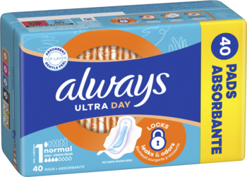 ALWAYS Ultra Day,podpaski higieniczne, ze skrzydełkami, Normal,kompozycja-2
