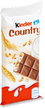 KINDER Country ,czekolada mleczna z nadzieniem mlecznym i zbożami,kompozycja-1