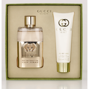 GUCCI, Guilty , zestaw dla kobiet, woda toaletowa 50 ml + balsam do ciała  50 ml, 1 szt. | Drogeria Rossmann.pl