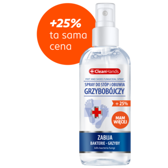 CleanHands, spray do stóp i obuwia, grzybobójczy, 125 ml