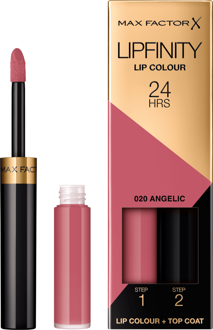 MAX FACTOR, Lipfinity, pomadka do ust, w płynie, dwufazowa, nr 20 Angelic, 1 szt