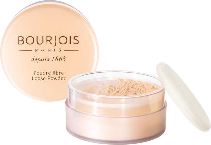 BOURJOIS, Libre Loose Powder, puder do twarzy, sypki, z naturalnym wykończeniem, nr 01 Peach, 32 g