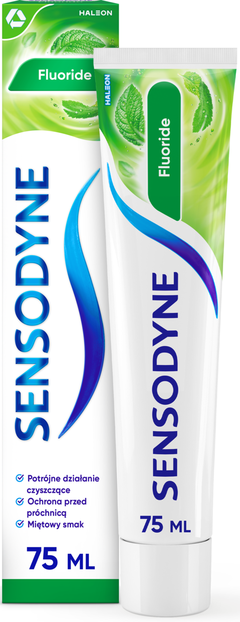 SENSODYNE, Fluoride, pasta do zębów, na nadwrażliwość, 75 ml