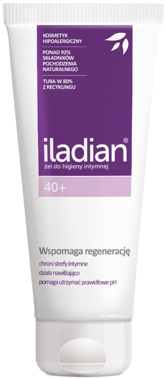 ILADIAN, żel do higieny intymnej, wspomaga regenerację, 40+;, 180 ml