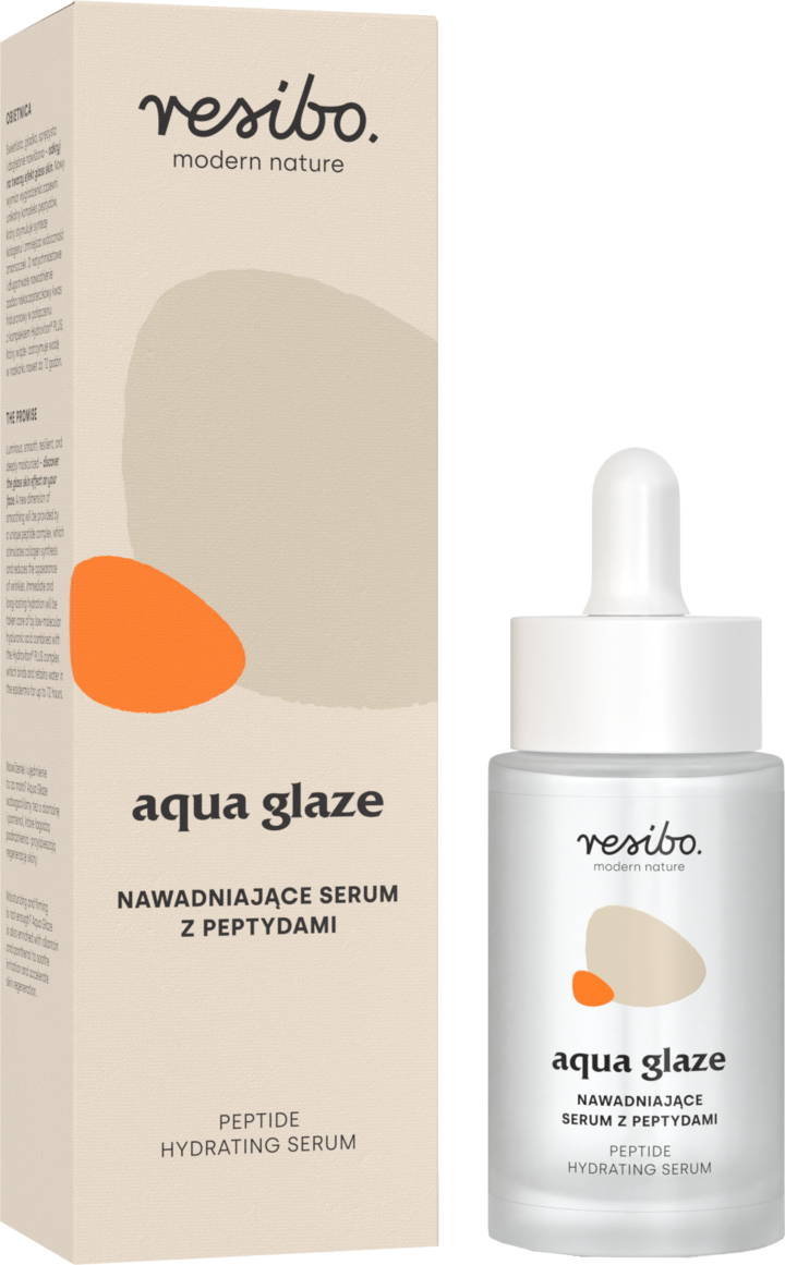 RESIBO, Aqua Glaze, serum do twarzy, z peptydami, nawadniające, 25 ml