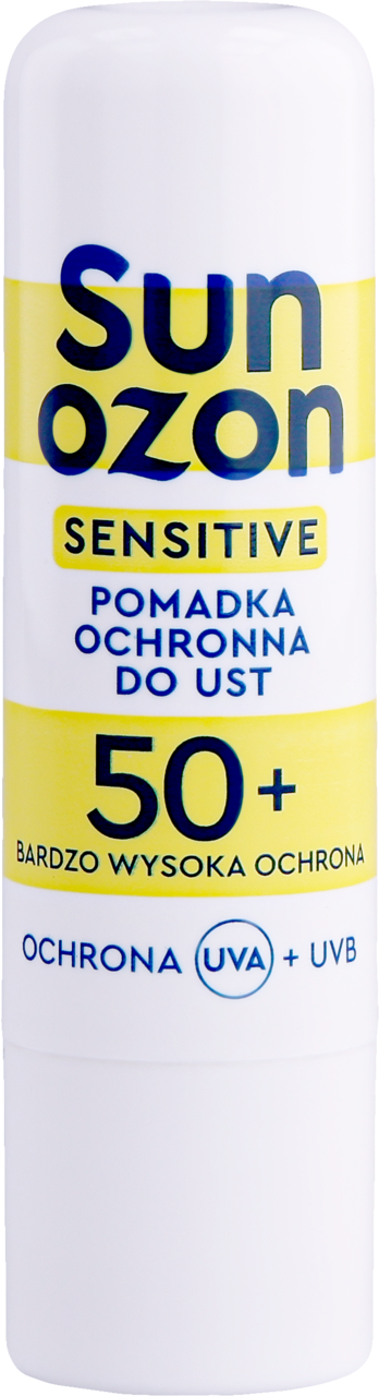 SUNOZON, Sensitive, pomadka do ust, ochronna, SPF 50+, 4,8 g