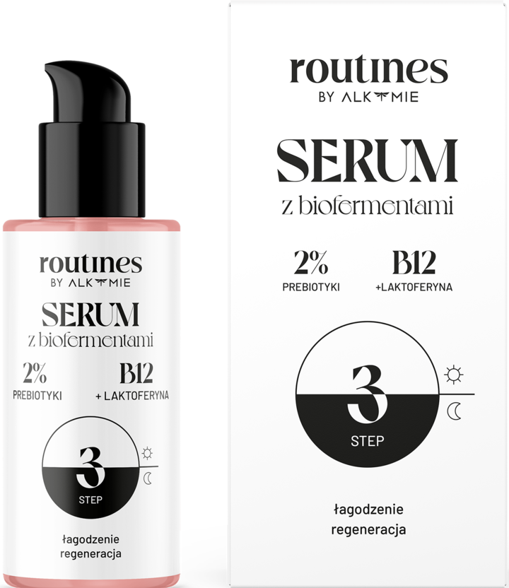 ROUTINES BY ALKMIE, serum do twarzy z biofermentami, łagodzenie, regeneracja, 30 ml