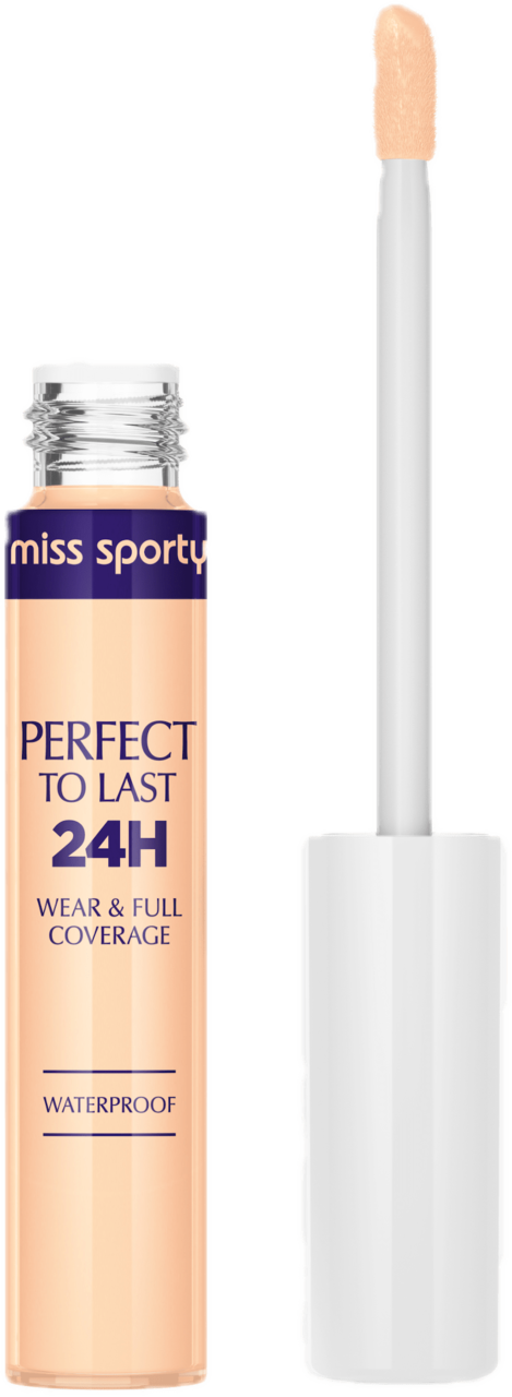 MISS SPORTY, Perfect To Last 24H, korektor do twarzy, w płynie, długotrwały, kryjący, nr 002;, 7,8 ml