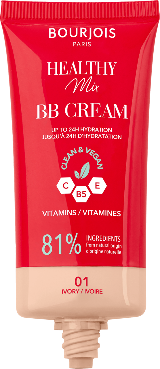 BOURJOIS, Healthy Mix, krem BB, z witaminami, nr 01 Ivory, 30 ml
