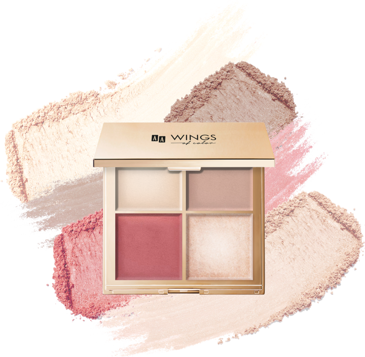 AA WINGS OF COLOR, Star Secrets, paleta do konturowania, 16 g