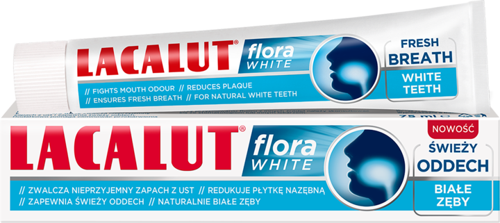 LACALUT, Flora White, pasta do zębów, 75 ml