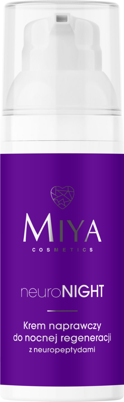 MIYA COSMETICS, neuroNIGHT, krem do twarzy, naprawczy, do nocnej regeneracji, z neuropeptydami, 50 ml