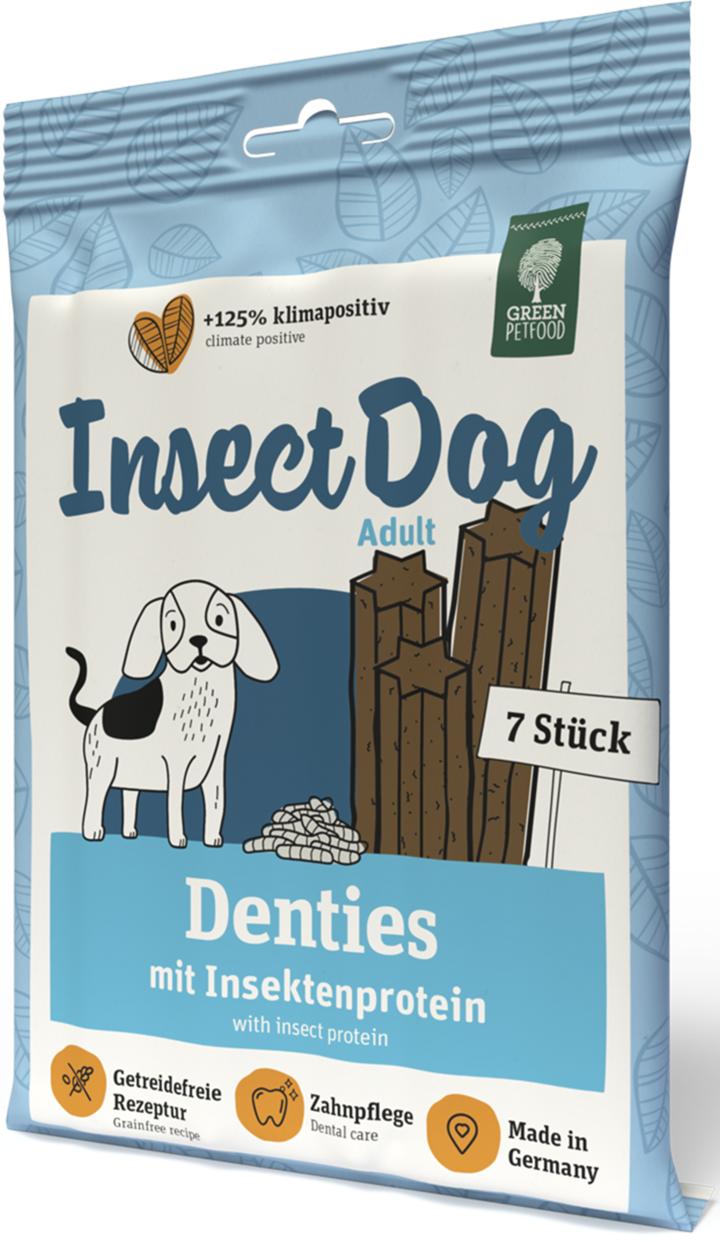 GREEN PETFOOD, Insect Dog, przysmaki dentystyczne dla psa, 180 g