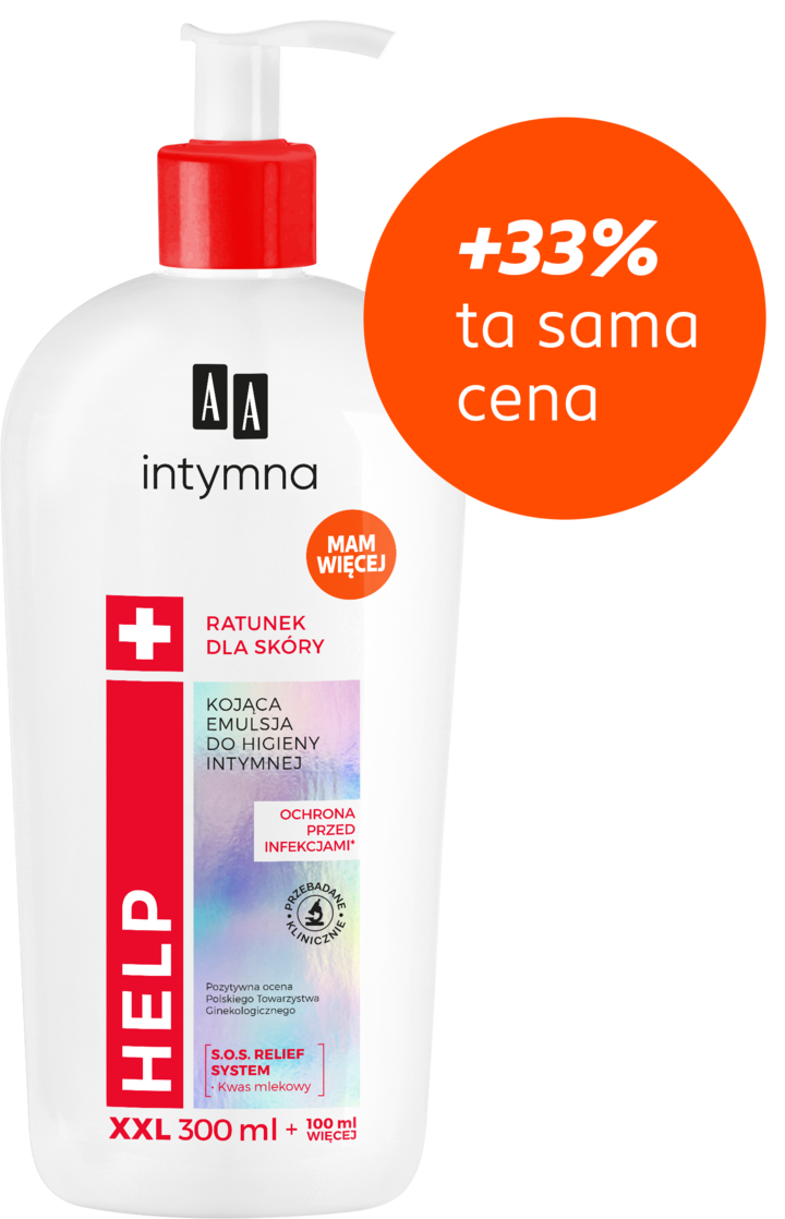 AA, Intymna Help, emulsja do higieny intymnej, kojąca, ochrona przed infekcjami, 400 ml
