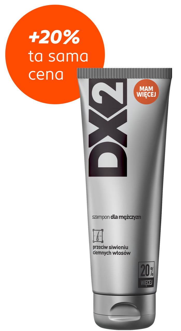 DX2, szampon do włosów przeciw siwieniu ciemnych włosów, dla mężczyzn, 180 ml