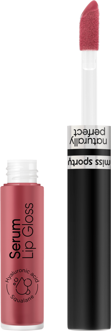 MISS SPORTY, Naturally Perfect, błyszczyk-serum do ust, nr 40 Nude Pink, 2,3 ml